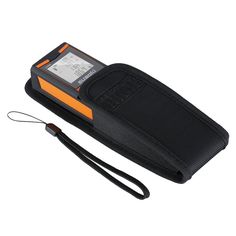 an orange and black electronic device case