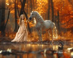 Unicorn Digital Background, Enchanted Autumn Forest Landscape, Fantasy Backdrop for Photography, Princes Backdrop Photo Composite, Lake. Kid Portrait, Photo Composite, Backdrop Photo, Butterfly Fairy, Composition Photography, Photoshop Photos, Fall Photoshoot, Digital Backgrounds, Forest Landscape