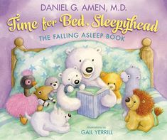 the children's book cover for time for bed, sleephead is filled with teddy bears