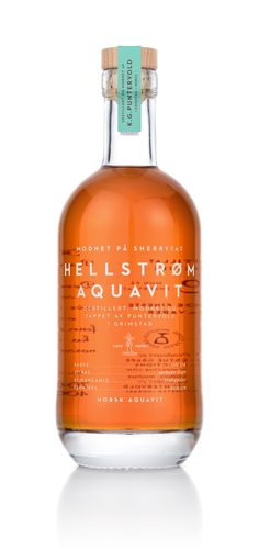 a bottle of hellistrom aquavit