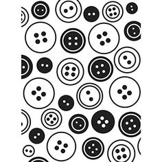 a black and white pattern of buttons