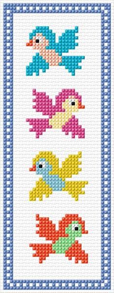 cross stitch pattern with different types of fish and sea creatures on the bottom right corner