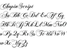 the upper and lower letters of an old fashioned script