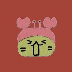 an image of a cartoon character wearing a pink headband and ears with two pins in it's hair