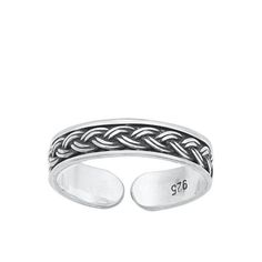 Sterling Silver Bali Braid Toe Midi Ring Adjustable Band 925 New Jewelry Female Unisex All our silver jewelry is crafted from .925 silver also commonly referred to as sterling silver. Sterling silver is the standard for beautiful high-quality silver jewelry and cannot be replicated by lower priced silver plated jewelry. It is 92.5% pure silver, mixed with alloys to add strength and durability to stand the test of time. Keep your fine jewelry shiny and elegant by storing it properly. Jewelry need Tarnish Remover, Midi Ring, Midi Rings, Silver Plated Jewelry, New Jewelry, Pure Silver, Women Rings, Womens Watches, 925 Silver