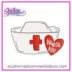 an image of a bowl with a cross and heart on the side that says south naddomensidecor com