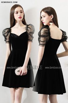 Unique Black Bubble Sleeve Little Black Party Dress Ref#HTX97003 at GemGrace. #HomecomingDresses Shop now to get $10 off. Pro custom-made service for wedding dress, formal dress. View Homecoming Dresses,Short Homecoming Dresses,Black Homecoming Dresses,Cute Homecoming Dresses,Semi Formal Dresses for more ideas. Click to shop now! #BuyableHomecomingDresses Black Puff Sleeve Mini Dress For Evening, Black Puff Sleeve Dress For Cocktail, Black Puff Sleeve Dress For Night Out, Elegant Puff Sleeve Dress For Party, Black Puff Sleeve Long Sleeve Evening Dress, Black Long Sleeve Puff Sleeve Cocktail Dress, Knee-length Black Mini Dress For Costume Party, Elegant Knee-length Puff Sleeve Party Dress, Black Knee-length Mini Dress For Costume Party