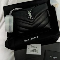 Brand New With Silver Hardware Ysl Silver Bag, Ysl Bag Silver Hardware, Saint Laurent Toy Loulou, Bags Ysl, Ysl Saint Laurent, Silver Bag, Saint Laurent Bags, Silver Bags, Yves Saint Laurent Bags