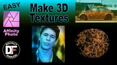 an advertisement for the 3d printing company, make 3d textures with photoshopped images