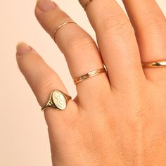 Pinky Signet Ring Women, Pinkie Rings For Women, Signet Rings Women Gold, Pinky Ring For Women, Signet Pinky Ring, Pinky Rings For Women, Pinky Finger Ring, Personalized Gold Bracelet, Signet Ring Women