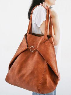 DETAILS Leather Casual style Tote bag Large capacity Cutout Dress, Leather Tote Bag, Large Bags, Leather Tote, Casual Style, Tote Bag, Leather, Black