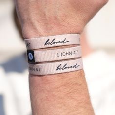 1 John 4 7, Ads 2023, He Reads Truth, Wristband Design, What Would Jesus Do, Christian Merch, 21st Party, Christian Bracelets, Bracelet Pack