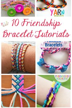 the top ten bracelets for girls with text overlay that reads, 10 friends'bracelet