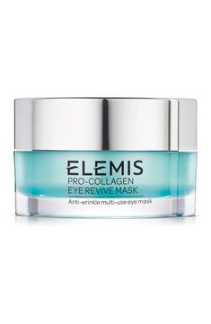 Free shipping and returns on Elemis Pro-Collagen Eye Revive Mask at Nordstrom.com. <p><strong>What it is</strong>: A multitasking eye mask that helps brighten, smooth and firm the eye area.</p><p><strong>What it does</strong>: This three-in-one, cloud-light gel formula can be used as an overnight anti-aging mask, a hydrating eye primer and a moisturizing rescue balm. It contains next-generation Flash Filler hyaluronic acid, wrinkle-reducing watermelon snow algae and antioxidant-rich bush clover Rescue Balm, Anti Aging Mask, Elemis Pro Collagen, Formula Cans, Eye Primer, Eye Contour, Eye Care, Mineral Oil, Oil Free