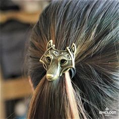 Viking Norse Hair Tie Fenrir Wolf Hair Loop, Hair Accessories Ponytail, Viking Metal, Hair Tie Accessories, Viking Hair, Tie For Women, Band Metal, Elastic Hair Ties, Hair Rings