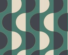 an abstract pattern with wavy shapes in green and beige colors on a white background that is very similar to the same color scheme