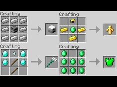 an image of some different items in the minecraft game, including crafting and crafting