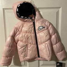 New With Tags Color Pink Synthetic Filled 24m Nike Puffer, Toddler Jacket, Nike Pink, Kids Nike, Kids Jacket, Puffer, Kids Shop, Nike, Tags