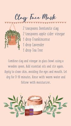 Clay Face Mask Diy, Young Living Essential Oil Diffuser, Young Living Products, Side Hussle, Homemade Face Wash, Face Mask Diy, Essential Oil Beauty, Sound Energy, Autumnal Equinox