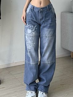 Cargo Jeans Y2k, Y2k Low Rise Jeans, Y2k Baggy Jeans, 90s Baggy, Streetwear Jeans, Jean Large, Baggy Trousers, Stylish Jeans, Jeans Cargo