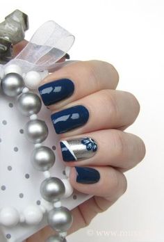 Blue Nail Colors Winter, Winter Nail Designs, Nail Art Inspiration, Nail Polishes