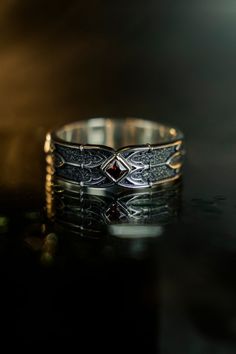 Sterling Silver Gothic Wedding Rings, Engagement Rings, Handmade Medieval Jewelry, Mens Ring, Unique Womens Gift, Wedding Set, Gift Idea - Etsy Dominican Republic Gothic Male Wedding Ring, Goth Engagement Rings Men, Gothic Rings Men, Mens Gothic Wedding Rings, Lord Of The Rings Wedding Ring, Wedding Rings For Men Unique, Men’s Rings, Viking Rings For Men, Goth Wedding Rings