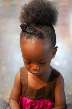 Mixed Race Hairstyles, African American Kids Hairstyles, Twisted Bangs, Childrens Hairstyles, Short Hair Black, Natural Hairstyles For Kids, Pelo Afro