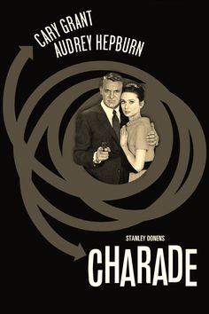 the poster for charade starring actors cary grant and aldiey helborn