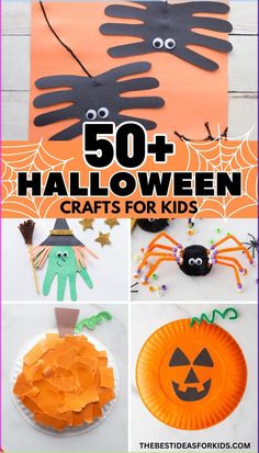 halloween crafts for kids to make with paper plates