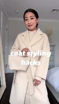 @jeanwang Dark Gray Outfits For Women, First Date Outfit 30s, Trench Coat For Petite Women, Windy Day Outfit For Work, Causal Outfits For Women Winter Work, Rainy Day Office Outfit Winter, Coat And Skirt Formal, Coat Hacks, Winter Dress Outfit Dressy