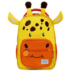 J World Twise Side-Kick 6.8'' Kids' Backpack - Giraffe Gender: unisex. Cute School Backpack With Animal Design, Cute Travel Backpack With Animal Design, Cute Animal Design Travel Backpack, Cartoon Style School Bags With Animal Design, Cartoon-style School Bags With Animal Design, Cartoon Style Animal Design School Bag, Cartoon Animal Design School Bags, Playful Yellow Bags For Back To School, Playful Yellow Backpack For Back To School