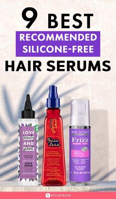 Switch to a better hair care regimen that is non-toxic. Check out our list to find the best silicone-free hair serum that is healthy for hair and anti-frizz. Best Hair Serum For Damaged Hair, Hair Straightening Serum, Diy Hair Serum, Best Hydrating Serum, Biolage Hair, Hair Shine Spray, Hair Serums, Best Hair Serum, Beauty Hacks Skincare