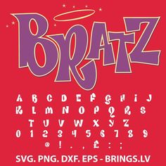 Bratz SVG | Bratz Logo SVG | Bratz Alphabet SVG | Bratz Clipart | Bratz Vector | Cut Files | Cricut | Silhouette Fonts Graffiti, 80s Font, Font Wallpaper, Bratz Logo, Cute Fonts Alphabet, Luxury Fonts, Graffiti Fonts