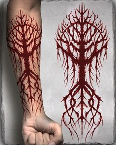 Yggdrasil Tattoo, Viking Tattoos For Men, Viking Tattoo Symbol, Mystical Tattoos, Rune Tattoo, Fantasy Tattoos, Magic Tattoo, Norse Tattoo