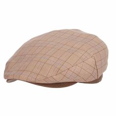 Stylish plaid ivy cap for golf and street wear by Stetson Hats. Tan, brown and blue plaid. 1.5" sewn bill. Stetson logo in back. 100% cotton. Stetson Hats, Plaid Flats, Ivy Cap, Hat Styles, Stetson Hat, Brown And Blue, Flat Cap, Unisex Accessories, Blue Plaid