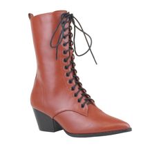 Lace-up Boots For Workwear In Fall, Winter Workwear Lace-up Boots With Pointed Toe, Fitted Lace-up Martin Boots For Fall, Fitted Wedge Ankle Boots For Fall, Fitted Ankle Wedge Boots For Fall, Fall Brown Boots With Front Lace-up Fastening, Brown Boots With Front Lace-up Fastening For Fall, Trendy Lace-up Heeled Boots For Fall, Fitted Lace-up Platform Boots For Fall