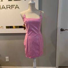 Never Worn, Still Has Tags, Smoke Free Home, Excellent Condition Pink Fitted Lined Mini Dress, Pink Sheath Mini Dress For Brunch, Trendy Lined Mini Dress For Parties, Trendy Lined Party Dresses, Spring Trendy Sheath Mini Dress, Trendy Spring Sheath Mini Dress, Trendy Sheath Mini Dress For Spring, Mauve Midi Dress, Plunge Bodycon Dress