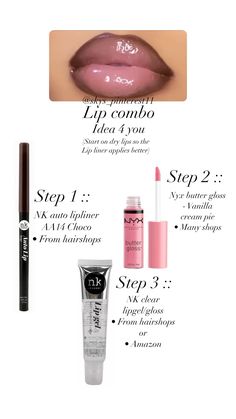 𝐁𝐫𝐨𝐰𝐧 𝐚𝐧𝐝 𝐩𝐢𝐧𝐤 𝐜𝐨𝐦𝐛𝐨 Lip Combo With Brown Liner, Lip Combos Brown Lip Liner, Cute Lip Combos Brown Skin, Lip Combo Pink And Brown, Pink Lip Liner And Gloss Combo, Lip Combos Brown Skin, Brown Lip Liner With Pink Gloss, Lip Combos Tutorials, Brown Liner Lip Combo