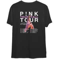 The P!nk Trustfall Tour 2023 Shirt is the perfect way to commemorate and celebrate P!nk’s highly anticipated Trustfall Tour in Pink T-shirt For Fall Streetwear, Pink Graphic Design Top For Fans, Pink Band Merch Top For Fall, Pink Screen Print Top For Concert, Pink Graphic Print T-shirt For Fall, Pink Fan Apparel Tops For Streetwear, Pink Band Merch T-shirt For Concert, Pink Screen Print T-shirt For Concert, Pink T-shirt With Screen Print For Concert