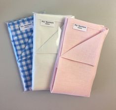 Rip Snorters Handkerchief.... The Linen Range This popular product now available in more colour options. 100% linen  hankies for men and women in plain colours and checks. 42cm  square with machine finished edges. 100% linen. thread is polyester. comes to you in a resealable cellophane bag for easy gift giving. individually created for you in the Huon Valley, Tasmania, Australia Pink Marshmallow, Pink Marshmallows, Linen Thread, Tasmania Australia, Pink Lilac, Blue Gingham, Cellophane Bags, Tasmania, Easy Gifts