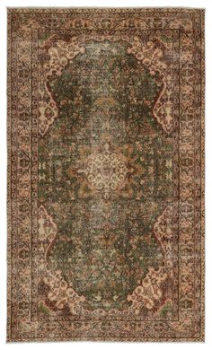 Naturel Over Dyed Vintage Rug 5'5'' x 9'3'' ft 164 x 282 cm Old Culture, Farmhouse Remodel, Modern Vintage Fashion, Antique Persian Rug, Vintage Area Rug, Fine Rugs, Rustic Rugs, Eclectic Home, Vintage Area Rugs