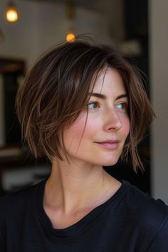 Edgy Summer, Summer Haircut, Pixie Haircut Fine Hair, Short Mullet, Summer Hair Trends, Curly Pixie Haircuts, Summer Haircuts, Chin Length Hair, Trendy Short Haircuts