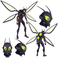 an image of some alien character designs