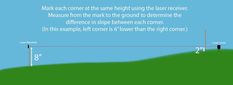 an image of the height of a hill and how it is measured with a ruler