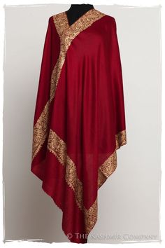 The Sophistiqué Bordeaux Frontière Shawl — Seasons by The Kashmir Company Perfect Dress, Bell Sleeves, Shawl, Kimono Top, Bell Sleeve Top, Sleeve Top, Cashmere, Women's Top, Clothes