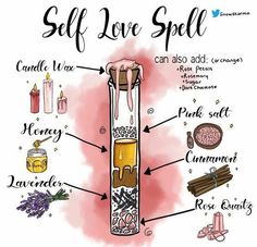 Self Love Spell, Wicca Recipes, Spells For Beginners, Jar Spells, Magick Spells