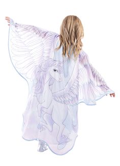 Fabric Unicorn Wings Wing Cape, Unicorn Wings, Twin Halloween Costumes, Adventure Girl, Capes For Kids, Unicorn Dress, Unicorn Design