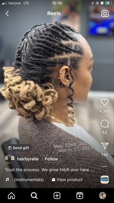 Starter Locs, Edgy Hair, Hair Crush, Locs Hairstyles, Loc Styles, Grow Hair, Natural Hair Care