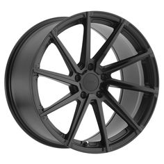 a black wheel on a white background with no other wheels or rims are shown