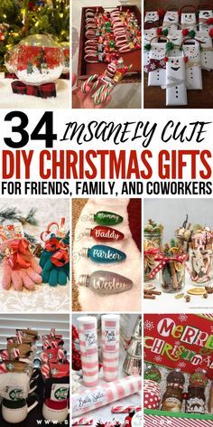 twelve diy christmas gifts for friends, family and coworkers